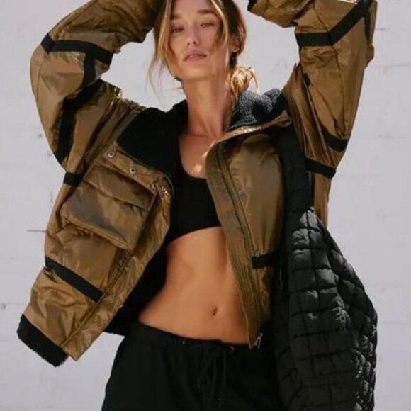 FP Movement by Free People Jackets & Blazers - FP Movement by Free People Vagabond Fleece Bomber Jacket